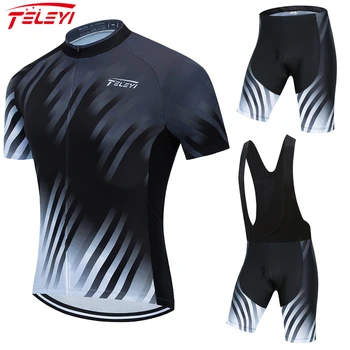 

2020 100% Polyester Pro Cycling Jersey Set MTB Bicycle Clothes Sportswear Bike Clothing Maillot Ropa Ciclismo Cycling Set