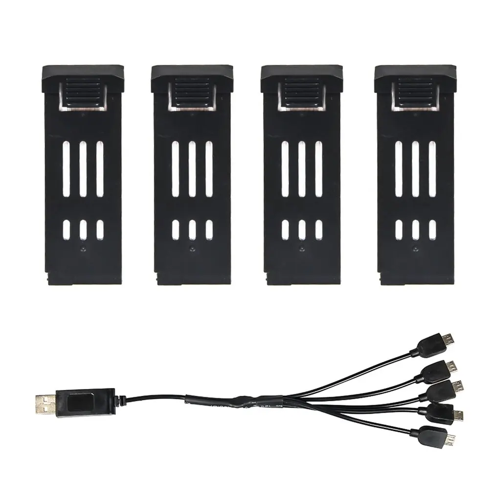 3 шт 3,7 V 1200mAh Lipo батарея с кабелем зарядные устройства для E58 JY019 RC Дрон запасные части заменить перезаряжаемые батареи