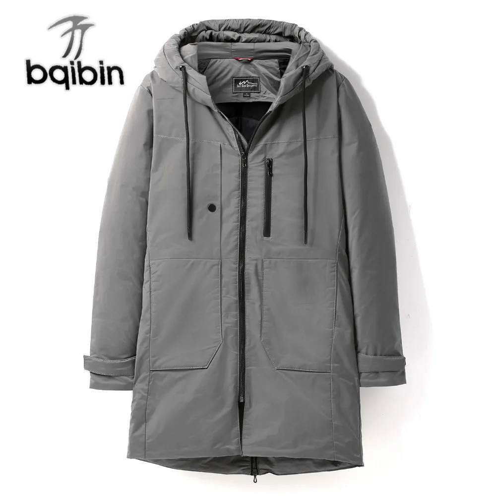 Зимний Coldproof толстый пуховик мужской теплый водонепроницаемый мужской модный 90% белый пуховик длинный пуховик с капюшоном парки