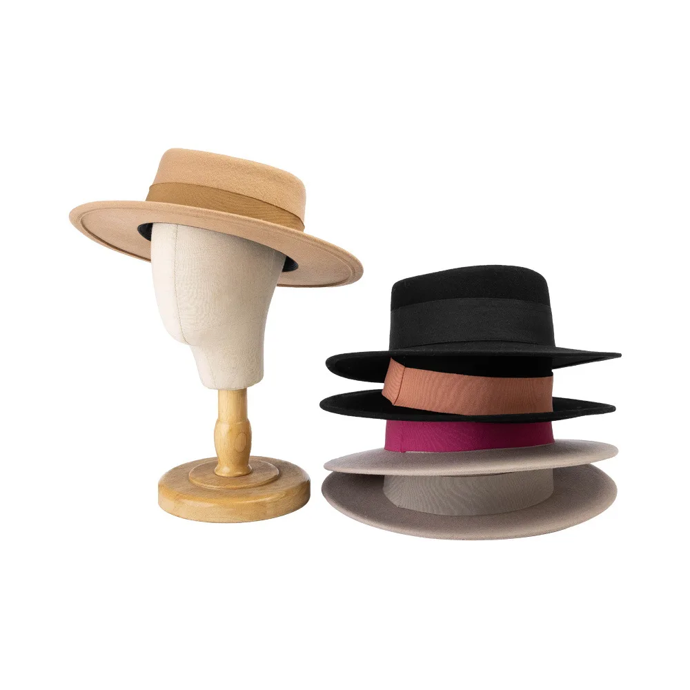 

202112-HH3009C new winter spring ribbon wool felt pompon ball boy girl children fedoras cap KIDS jazz panama hat