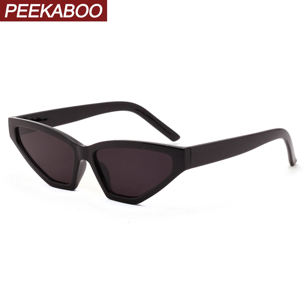 Peekaboo черные женские солнцезащитные очки кошачий Глаз Модные Аксессуары Ретро Солнцезащитные очки женские леопардовые uv400 очки женские