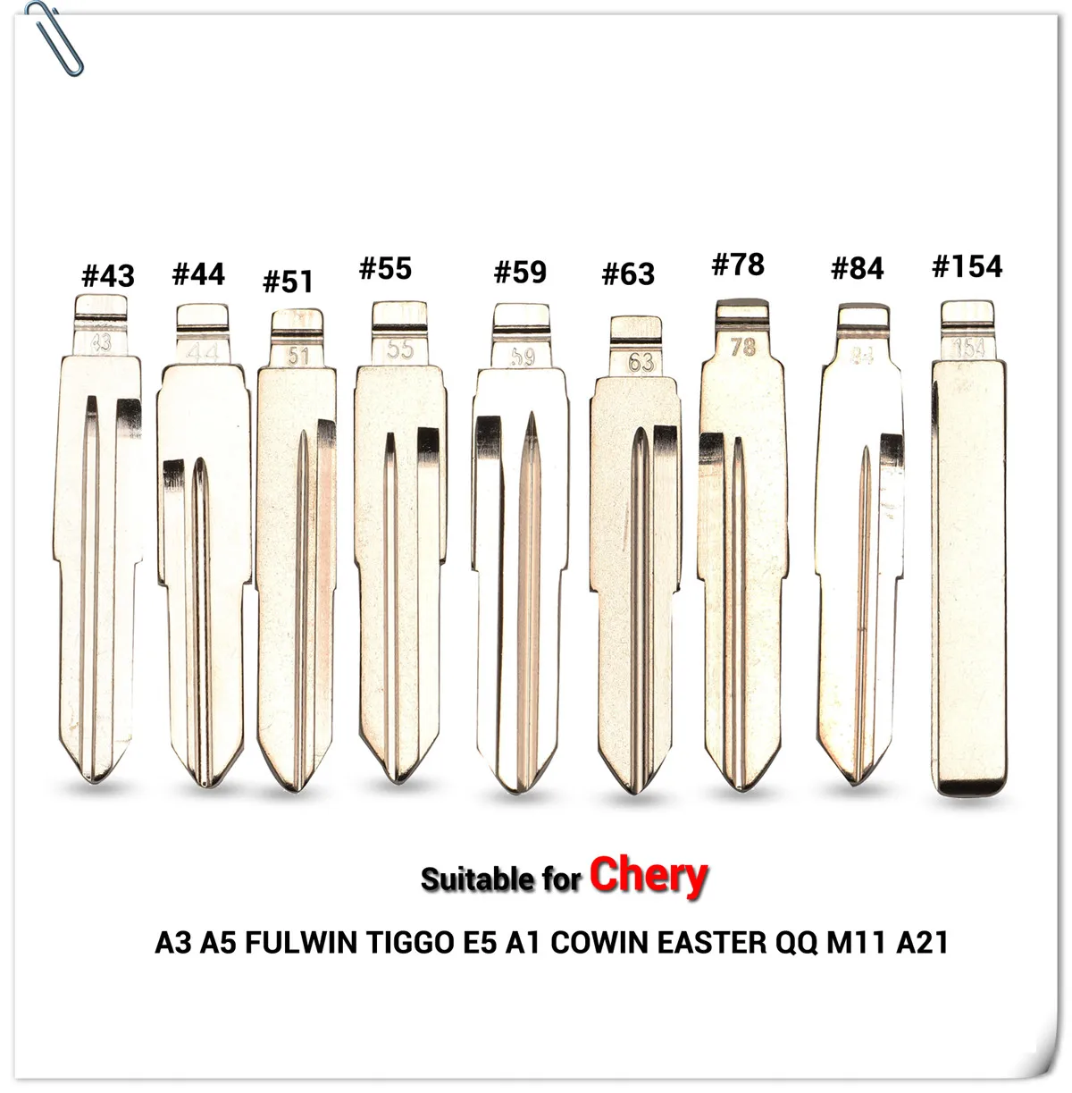 15 шт. для Защитные чехлы для сидений, сшитые специально для Chery A5 A3 Tiggo E5 A1 Cowin пасхальные QQ3 QQ6 A21 S21 43 44 51 55 59 63 78 84 флип KD пустое лезвие ключа