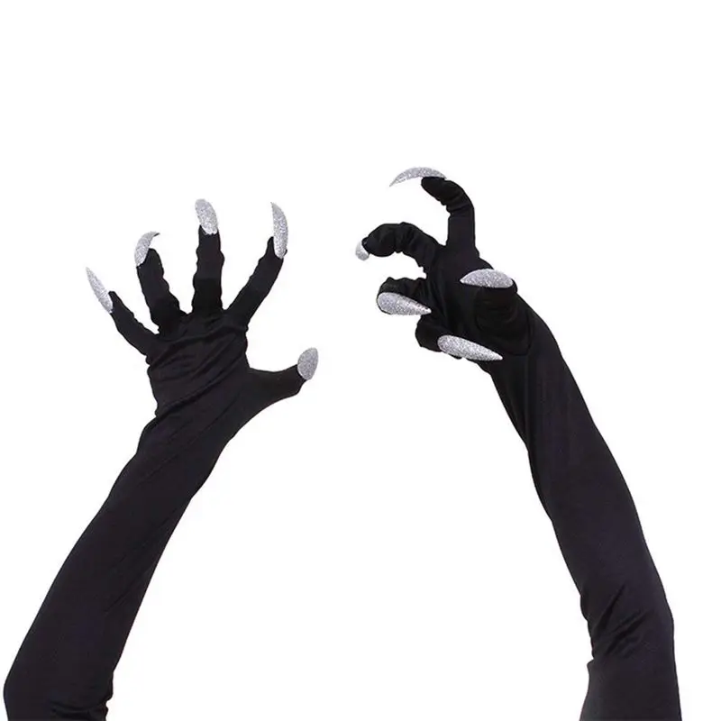 Halloween Costume Gloves with Nails Fingernails Gloves Claws