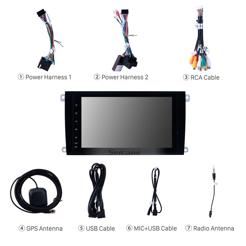 Seicane " Android 9,0 ips для 2003-2011 Porsche cayenne Автомобильный gps Радио мультимедийный плеер с Bluetooth зеркалом Link Carplay RDS
