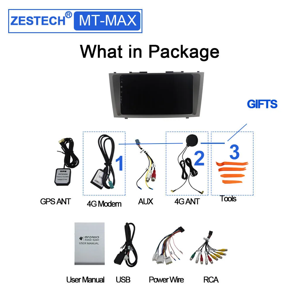 Cheap ZESTECH 2 din Car Radio GPS For Toyota Camry 40 Camry 2007 2008 2009 2010 AutoRadio Stereo headunit dvd 2 din car navigation GPS 5