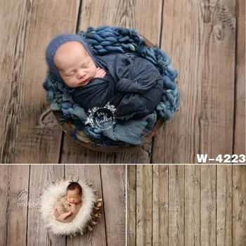 

HUAYI Retro Theme Photography Brown Wood Planks Floor Decoration Backdrop For Baby Shower Photoshoot Photography Props W-4223