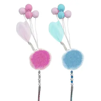 

Plush Colored Balls Cute Cat Catcher Teaser Wand with Hair Ball Pet Interactive Acrylic + Plush Aerobics exercise cat toys