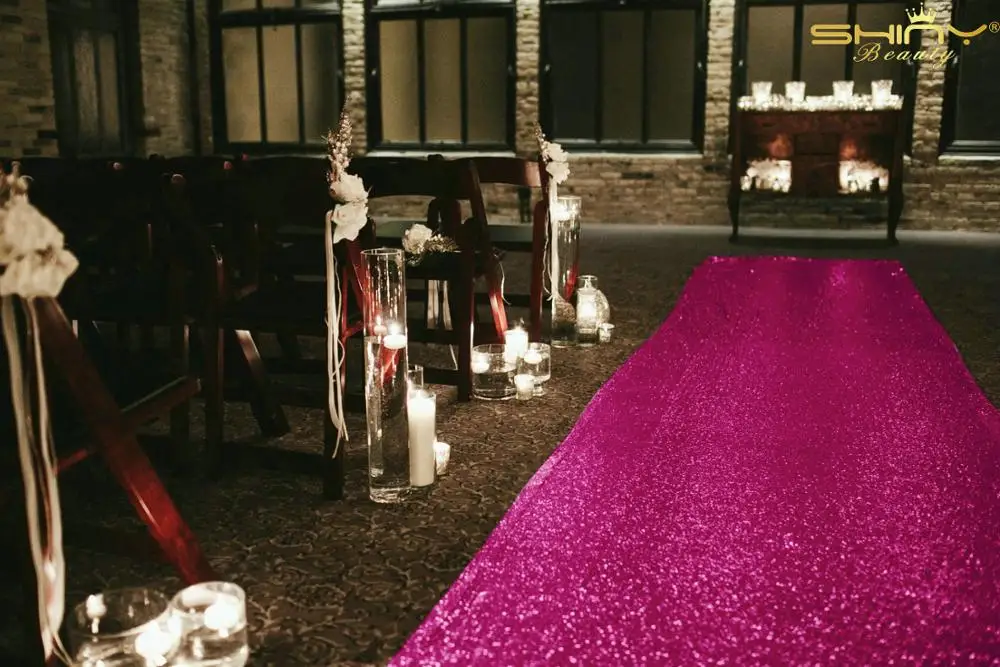 Aisle Runner for Wedding Hot Pink Aisle Carpet for Weddings 2ftx15ft Wedding Isle Runner Outdoor for Party Prom Christmas-M1025