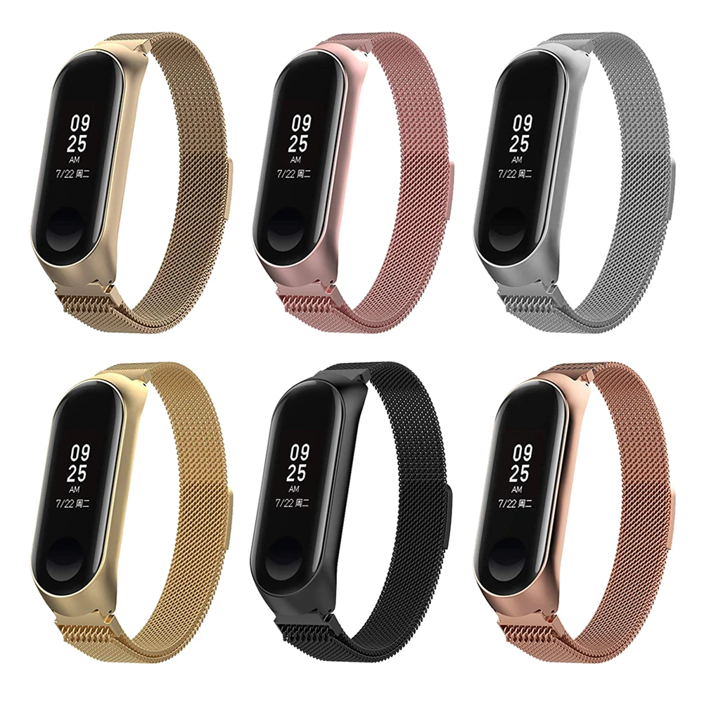 DingTool для Xiaomi Mi Band 3 браслет, сменный Браслет из нержавеющей стали с магнитной петлей умный Браслет для Xiaomi Mi Ban