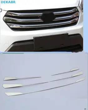 

High quality stainless steel grille trim 5 pieces 2015 2016 2017 FOR Hyundai Creta IX25