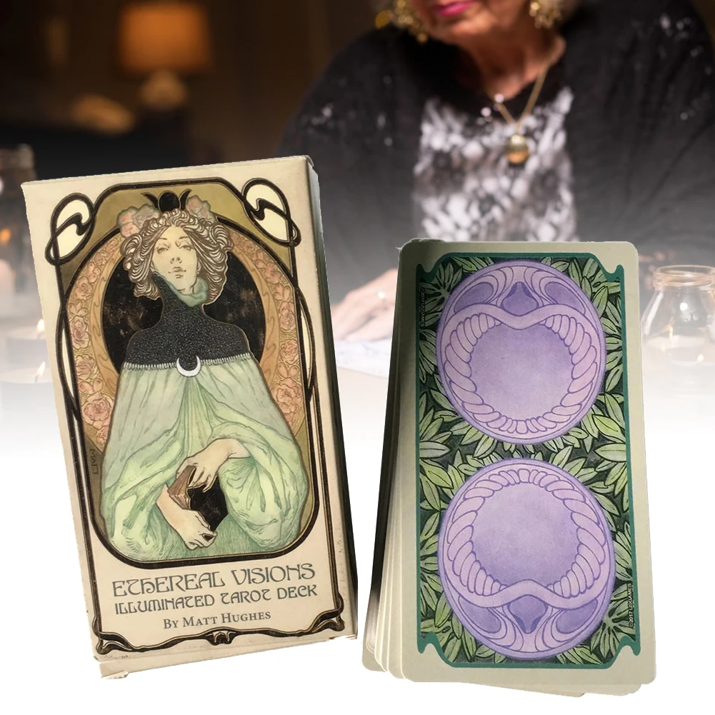 80 эфирных видений с подсветкой карт Таро Чтение Fate Tarot карточная игра для личного использования настольная игра колода и руководство