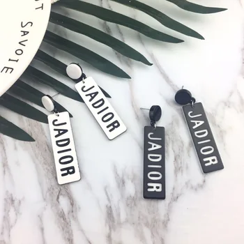 

2020 Special Offer Earing Pendientes And American New Wholesale Personality Exaggeration Stage Nightclub Words Acrylic Earrings
