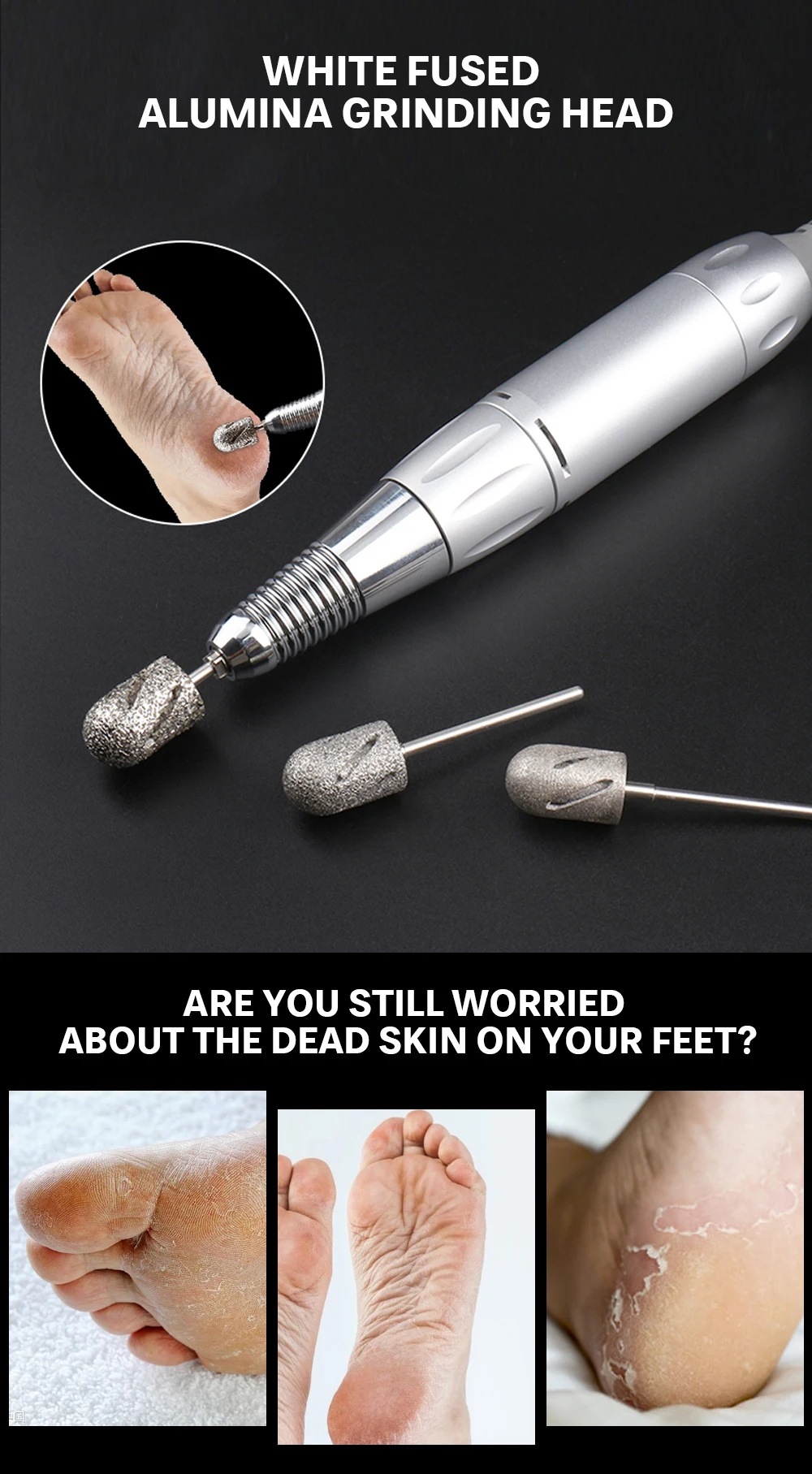 3 Size Nail Accessories And Tools Manicure And Pedicure Drill Lathe Nail Drills Bits For Foot Care Tool Callus Clean Cuticle Nail Art Equipment Aliexpress