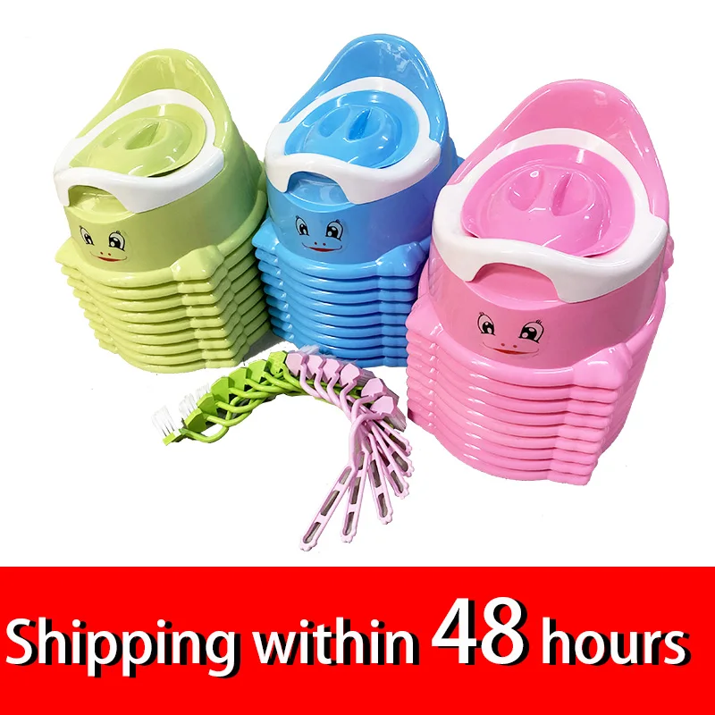 Orinal portátil para bebé, orinal de aumento de tamaño bonito, silla de entrenamiento con tapa de almacenamiento extraíble, fácil de limpiar