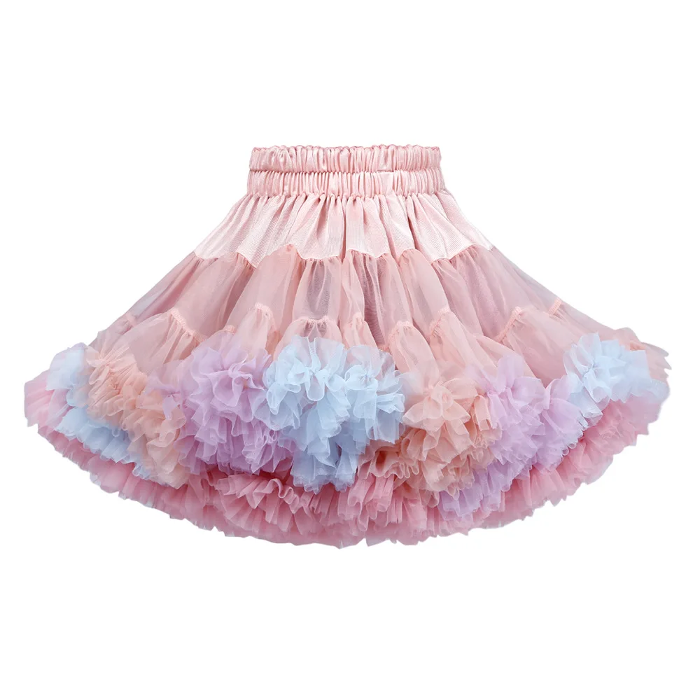 Юбка-пачка для маленьких девочек юбка-американка для балерины пышная Детские балетные юбки для вечерние для танцев платье принцессы с юбкой из тюля для девочек детская одежда