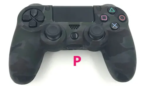 P Силиконовый гелевый мягкий резиновый защитный чехол для Playstation 4 dualshock 4 PS4 Pro Slim контроллер - Цвет: P