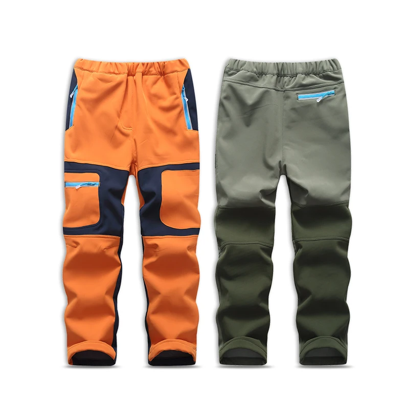Boy Girl kids Pants Trousers Sporty Climbing leggings Children Patchwork Soft Shell Outfits autumn Fashion Brand Waterproof Warm girls pants boys pants girls trousers kids pants