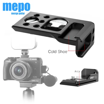 

DSLR Camera Cold Shoe Plate Bracket for Canon M6 Mark II Vertical Shooting Vlog Quick Release Plate for Microphone LED Light