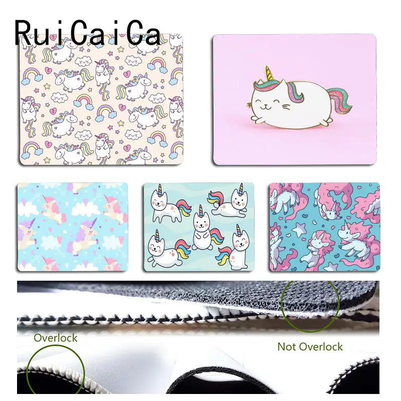 

RuiCaiCa Funny Cute cat unicorn Beautiful Anime Customized laptop Gaming mouse pad Size for 18x22cm 25x29cm Small Mousepad