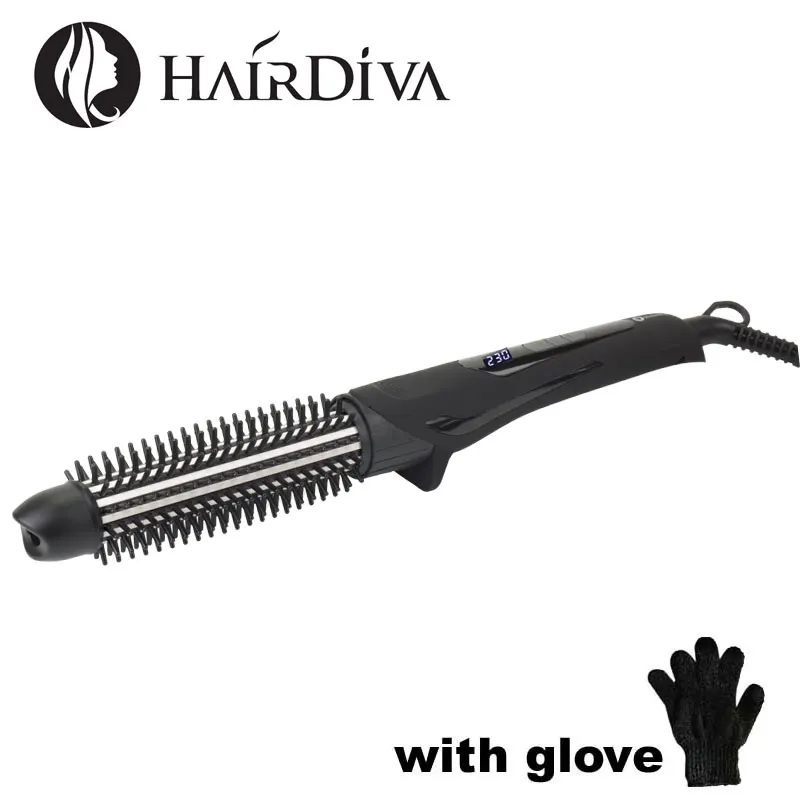 HairDiva щетка для волос Плойка завивки быстрый нагрев до 230 ℃ Щипцы корни увеличения