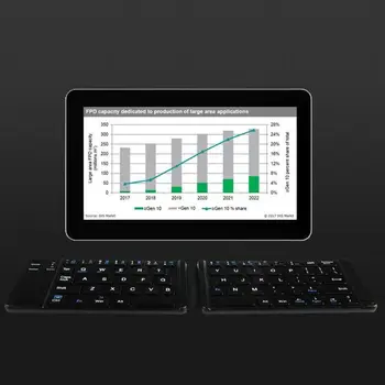 

Portable Ultra Thin Light Mini Bluetooth 3.0 Folding Keyboard Wireless Rechargeable Keypad For IOS/Android/Windows Ipad