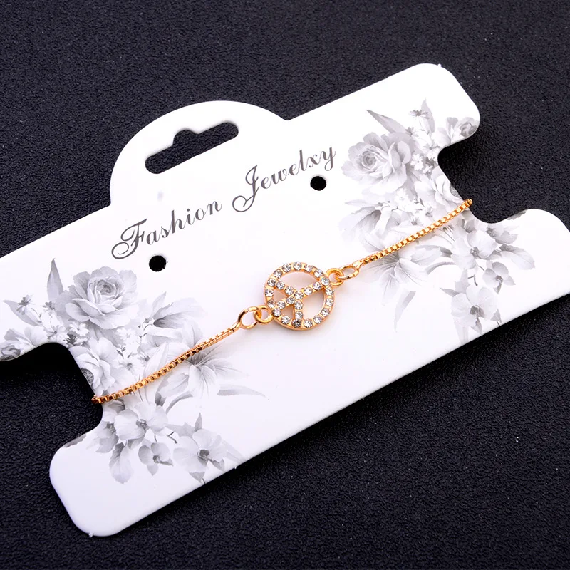 Sindlan 1 шт. Fatima рука жизни Дерево браслет мира для женщин черная Роза Шарм браслет в стиле бохо золотая цепочка модные наручные украшения