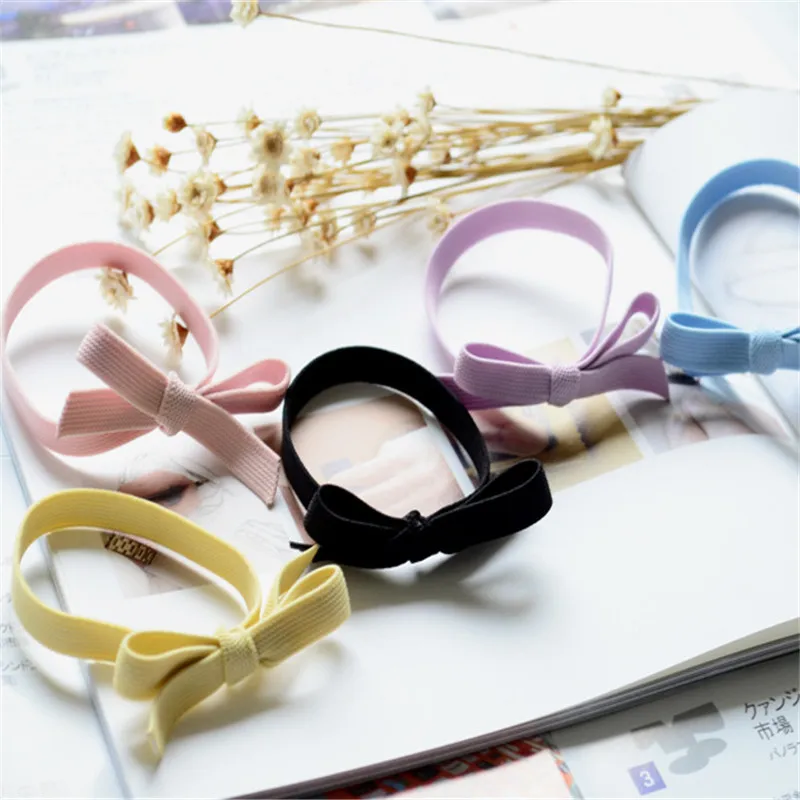 

Sitaicery 1 PC Beautiful Bow Elastic Scrunchy Hair Bands For Women Kids Toys Handmade Bow Headband Scrunchie Girls Hair Accessories