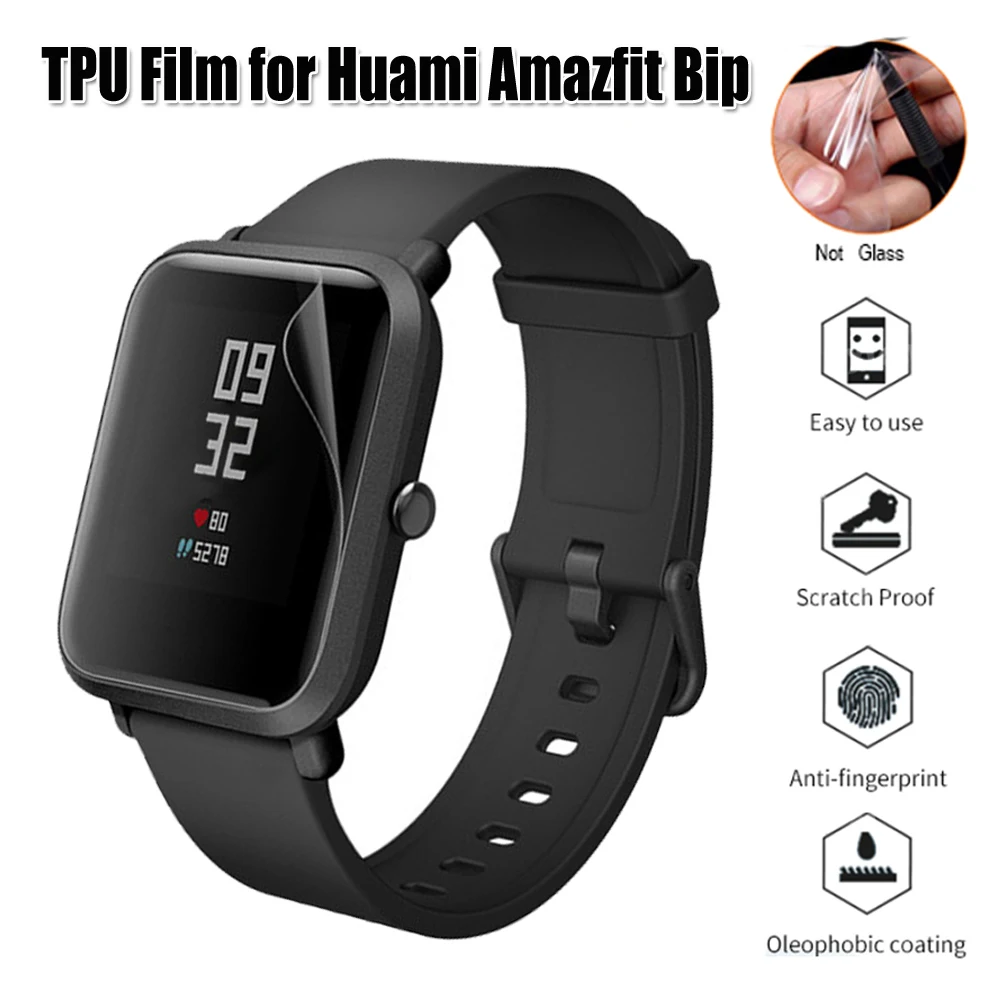 Ультратонкая защитная пленка Full HD из ТПУ для Huami Amazfit Bip Youth Lite аксессуары умных