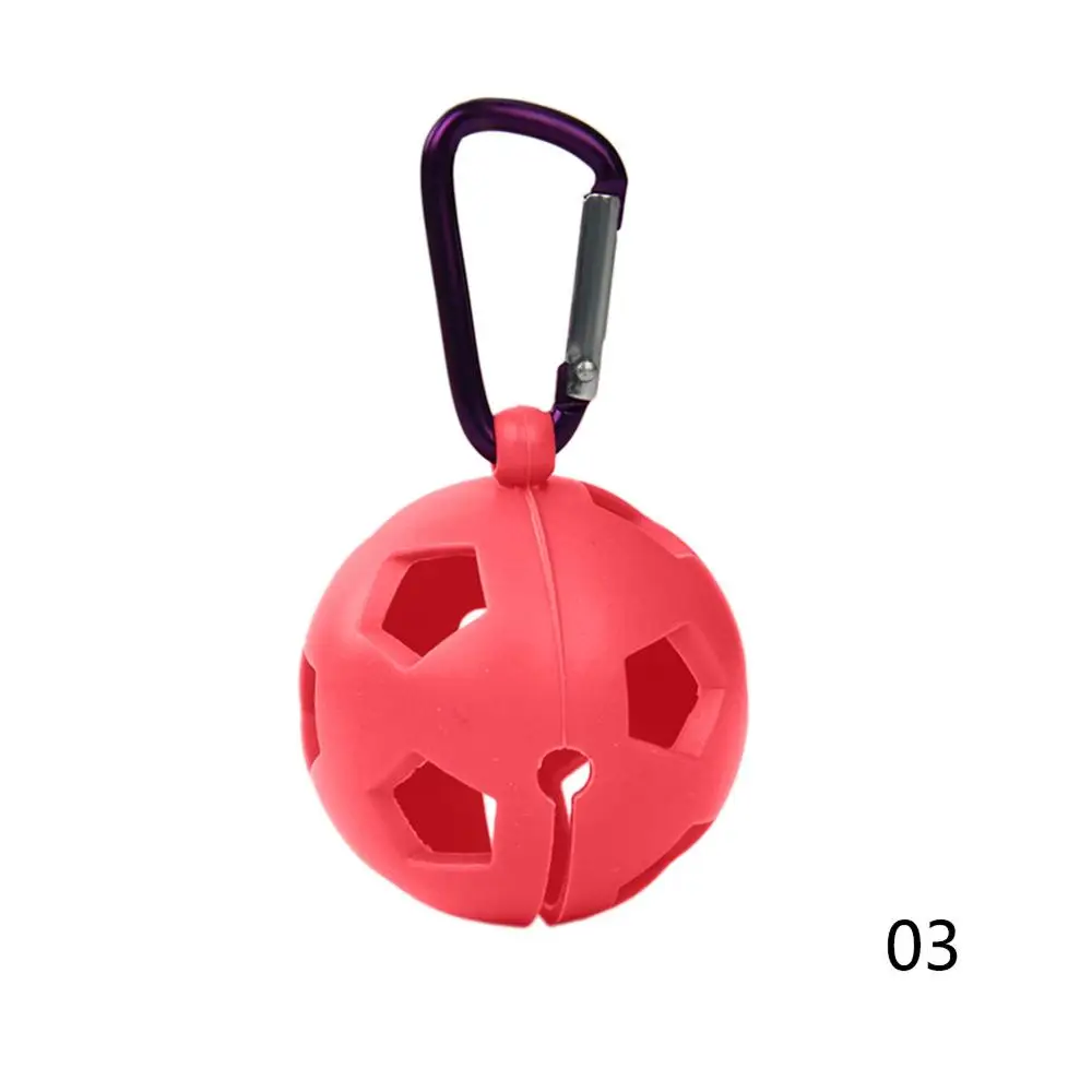 1BallCover Pink 1/2 защитный держатель для мяча для гольфа, силиконовый чехол с двойным рукавом, чехол для гольфа, спортивные аксессуары для гольфа - Цвет: 1BallCover Pink