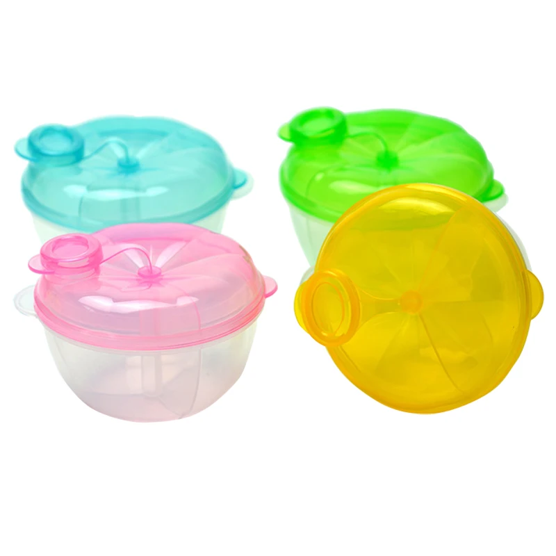 

1 шт. трехсеточная вращающаяся коробка для молока и порошка, коробка в форме яблока для пищевых продуктов, коробка для хранения детских закусок, коробка из ПП для детского молока и порошка