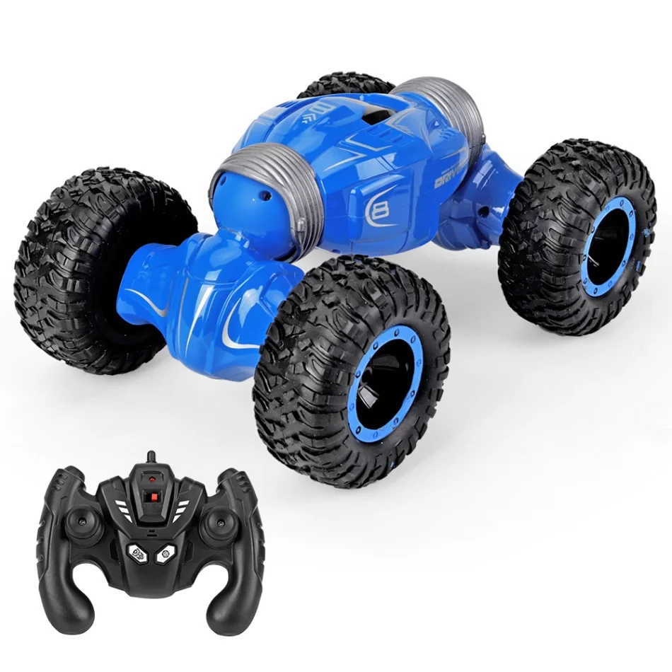 JJRC Q70 Twist 2,4 Ghz 1/16 4WD RC автомобиль RC трюк автомобиль скалолазание автомобиль двухсторонний деформируемый вездеход автомобиль дети RC игрушка - Цвет: Синий