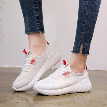 

2019 Spring autmn Fashion Lace-up Female Runing Shoes Breathable Women Non Slip Damping shoes Sneakers MC-143