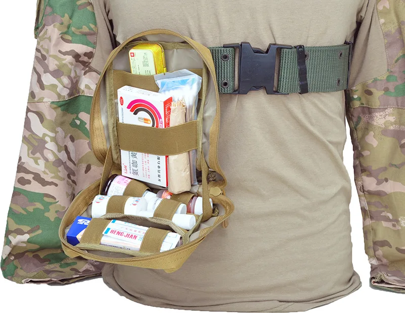 Съемная тактическая медицинская сумка первой помощи Molle Аварийная сумка для выживания на открытом воздухе для путешествий кемпинга охоты