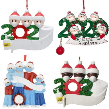 

Customized Christmas Decorations Xmas Tree Hanging Pendants Quarantine Family Christmas Ornament Xmas Gifts Natalel Navidad 2020