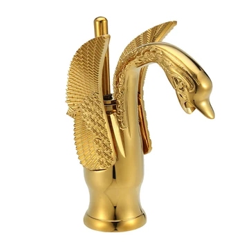 

Brass Cold Hot Water Single Lever Swivel Sink Modern Basin Faucet Bidet Retro Swan Home Rotation Bathroom Mixer Tap Washbasin
