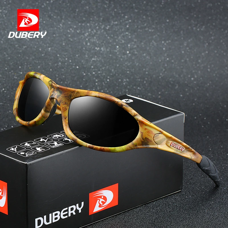 

DUBERY Vintage Sunglasses Polarized Men's Very Cool Design Outdoor Sports Sun Glasses Male Shades Travel Goggles Free Box KD46