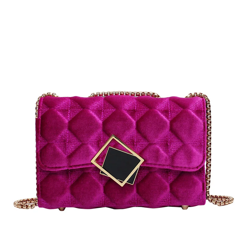 Red Crossbody Bag Качественные плюшевые сумки через плечо для женщин, дизайнерские маленькие сумки на цепочке, сумка через плечо, мини-кошельки, ручная сумка - Цвет: Red Crossbody Bag