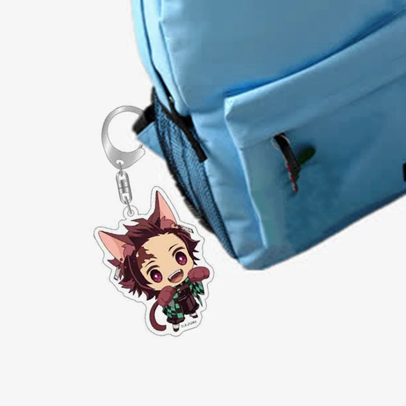 Аниме Demon Slayer Kimetsu No Yaiba брелок Kamado Tanjirou Nezuko Agatsuma Zenitsu Rengoku Kyoujurou милый акриловый подарок