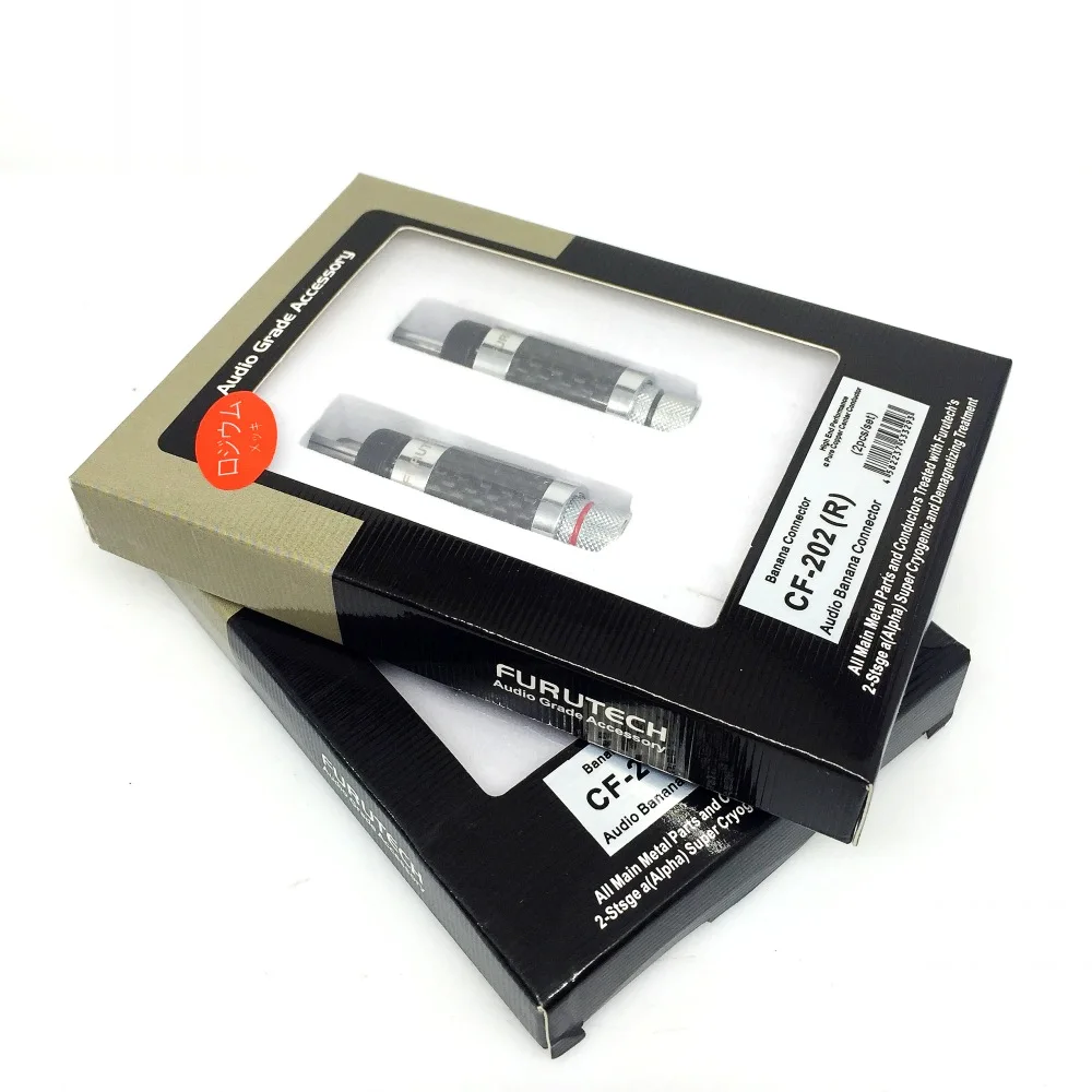 Динамик FURUTECH CF 202(R) из углеродного волокна с родиевым покрытием вилка типа банан