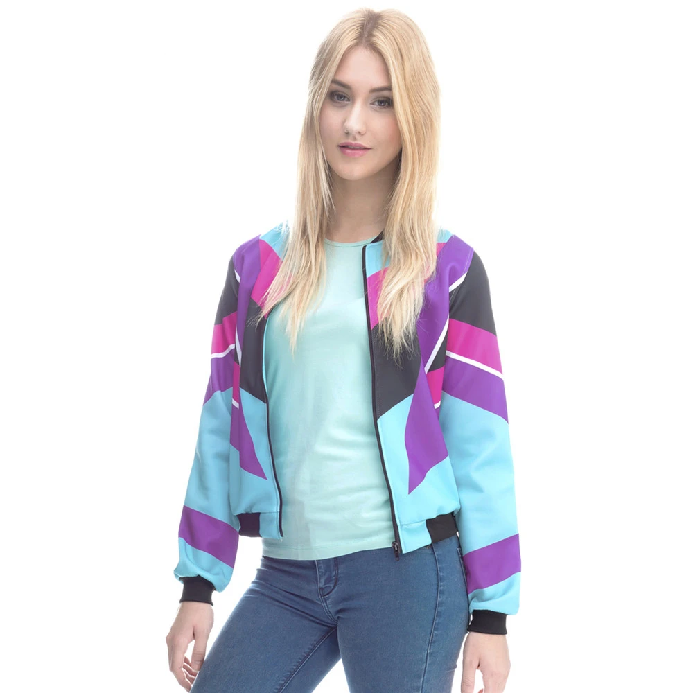 

Hot S Women Bomber Jacket Printing 90s Design Chaquetas Mujer Fashion Slim Outwear Women Jackets Basic Coats#3