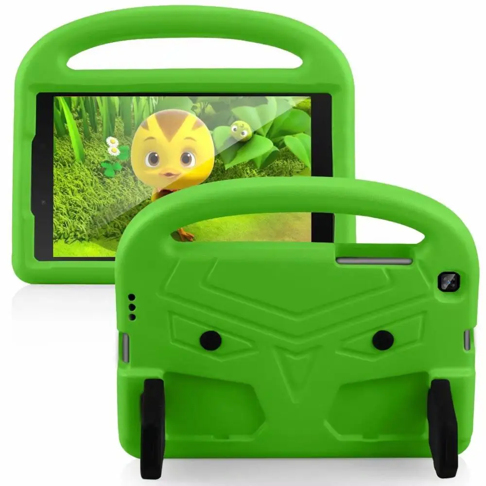 Green Чехол для samsung Galaxy Tab A 8,0 SM-T290 SM-T295 T297 ручной ударопрочный EVA чехол для всего тела с ручкой чехол-подставка для детей - Цвет: Green
