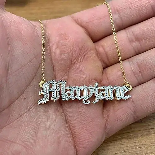 Hiyong Double Gold Plated Nameplate 3d 