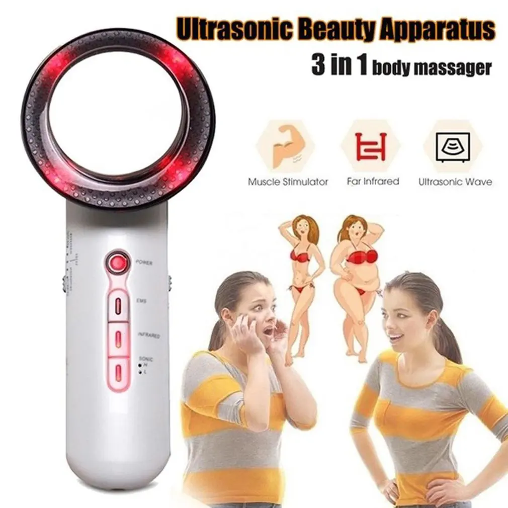 Three-In-One Slimming Instrument Massager Led Beauty Instrument Ems Ultrasonic Micro-Electric Skin Shaping Instrument