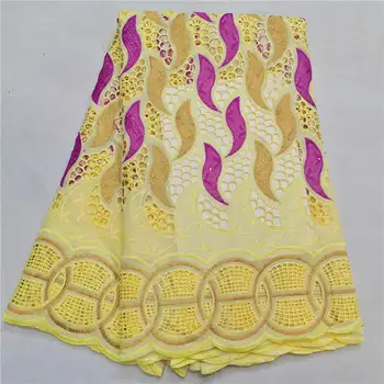 

Latest African Pure Cotton Lace Fabric High Quality Swiss Voile Lace in Switzerland 100%Cotton Nigerian French Lace ! HL30301