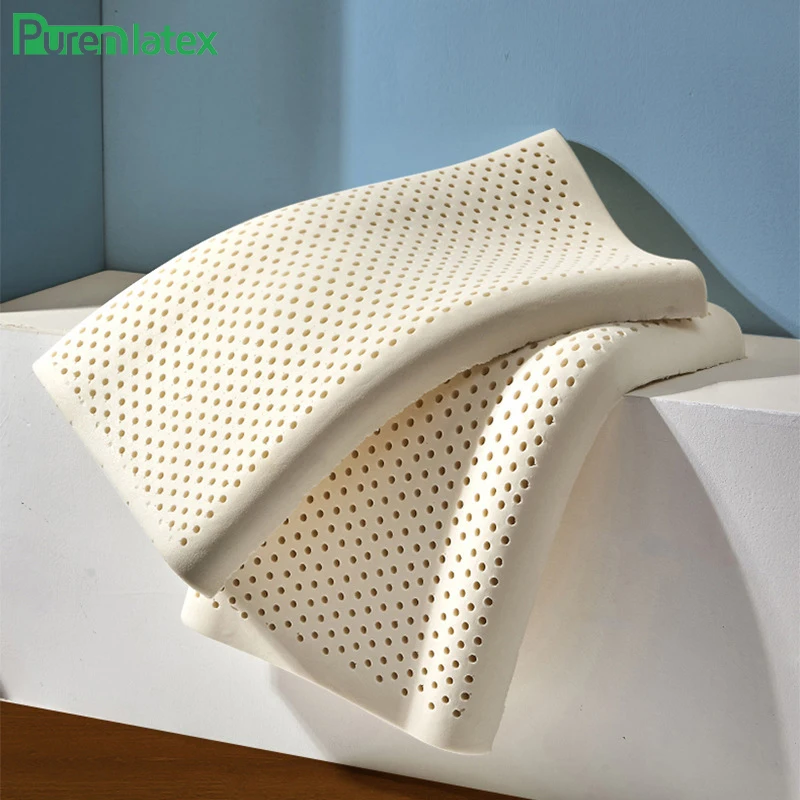 PurenLatex 60x35 чистая натуральная латексная подушка для коррекции низкой контурной