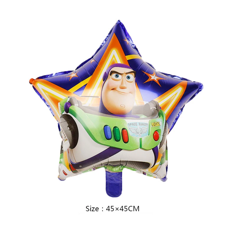Balloon-B Disney Toy Story 4 Мальчик Дети украшения для вечеринки, дня рождения бумажные стаканчики и тарелки детский душ для 10 человек Одноразовые столовые принадлежности - Цвет: Balloon-B