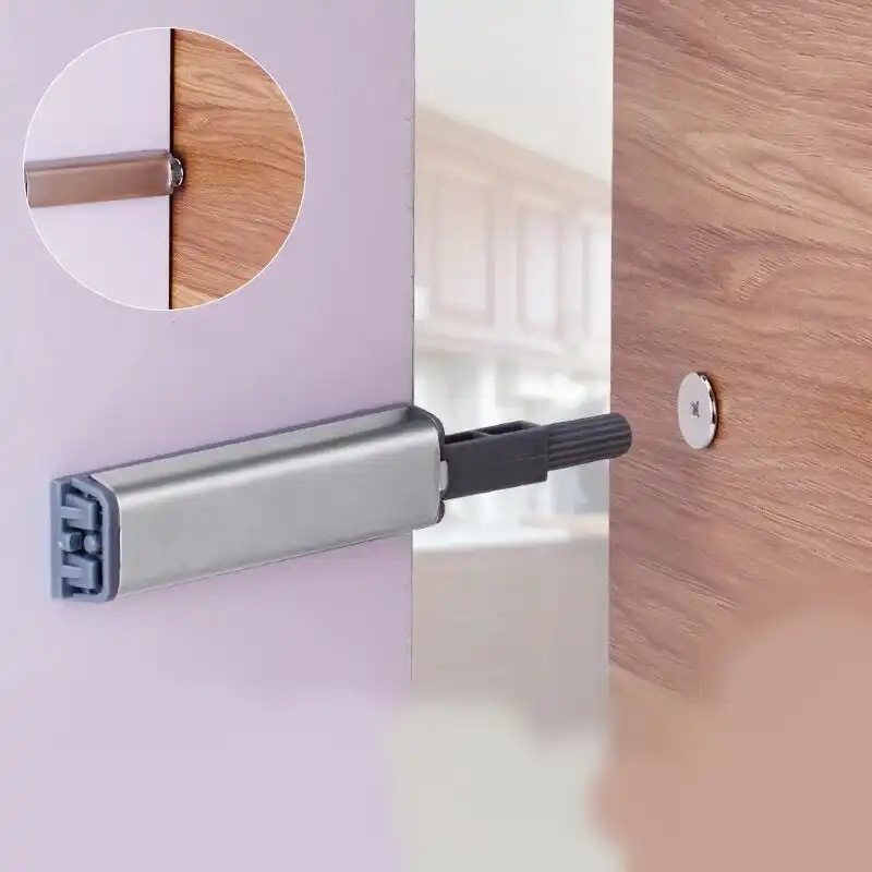 Stainless Steel Cabinet Latch Door Magnetic Rebounder Push To Open Door Closer Automatically Open Kitchen Furniture Hardware Cabinet Catches Aliexpress