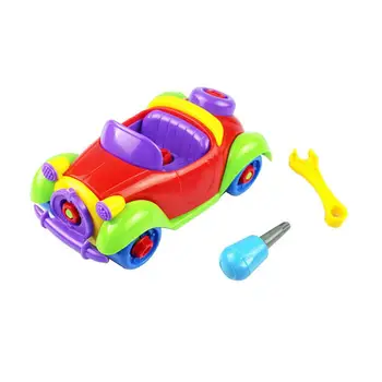 

Mini Kids Disassembly Car Toy Colorful Plastic Nut Sports Car Model DIY Disassembly Educational Kids Toy Gift With Screwdriver