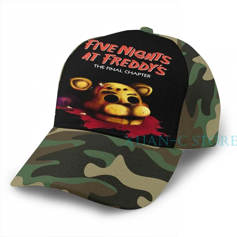 Five Nights at Freddys The Final Chapter-FNAF 4 Баскетбольная кепка мужская и женская модная черная шляпа унисекс с принтом - Цвет: Moss Green