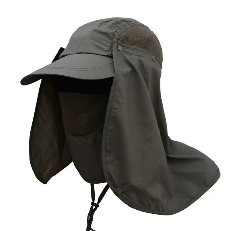 men's cap with neck flap